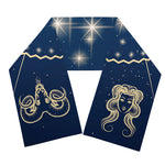 Zodiac Astrology Symbols Print Scarf