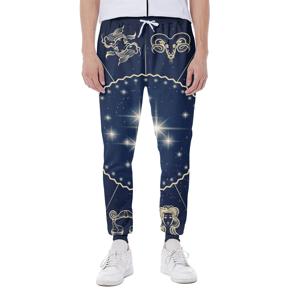 Zodiac Astrology Symbols Print Scuba Joggers