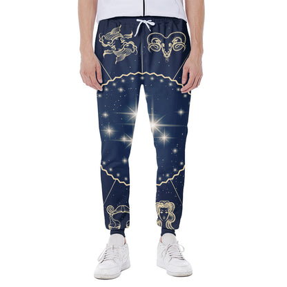 Zodiac Astrology Symbols Print Scuba Joggers