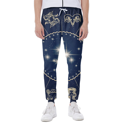 Zodiac Astrology Symbols Print Scuba Joggers