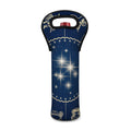 Zodiac Astrology Symbols Print Single Neoprene Wine Tote