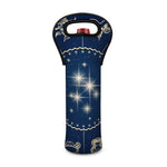 Zodiac Astrology Symbols Print Single Neoprene Wine Tote
