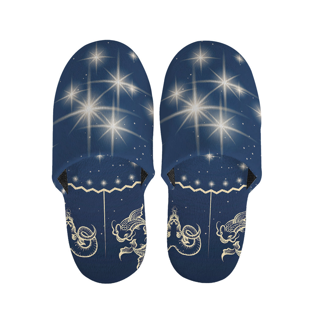 Zodiac Astrology Symbols Print Slippers
