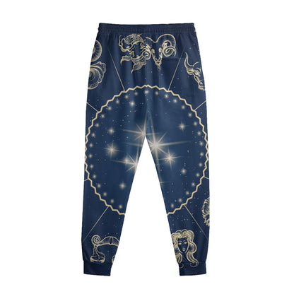 Zodiac Astrology Symbols Print Sweatpants