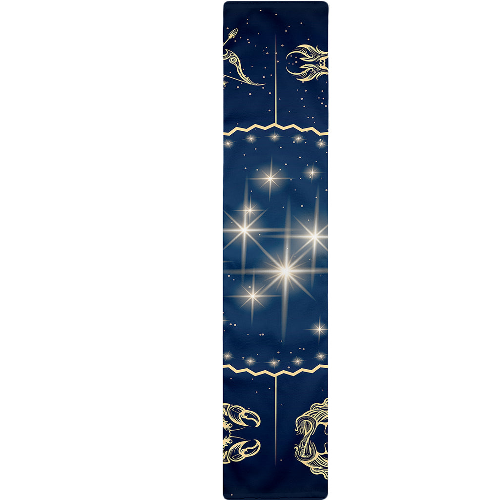 Zodiac Astrology Symbols Print Table Runner