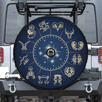 Zodiac Astrology Symbols Print Tire Cover With Camera Hole