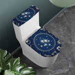 Zodiac Astrology Symbols Print Toilet Lid And Tank Cover Set