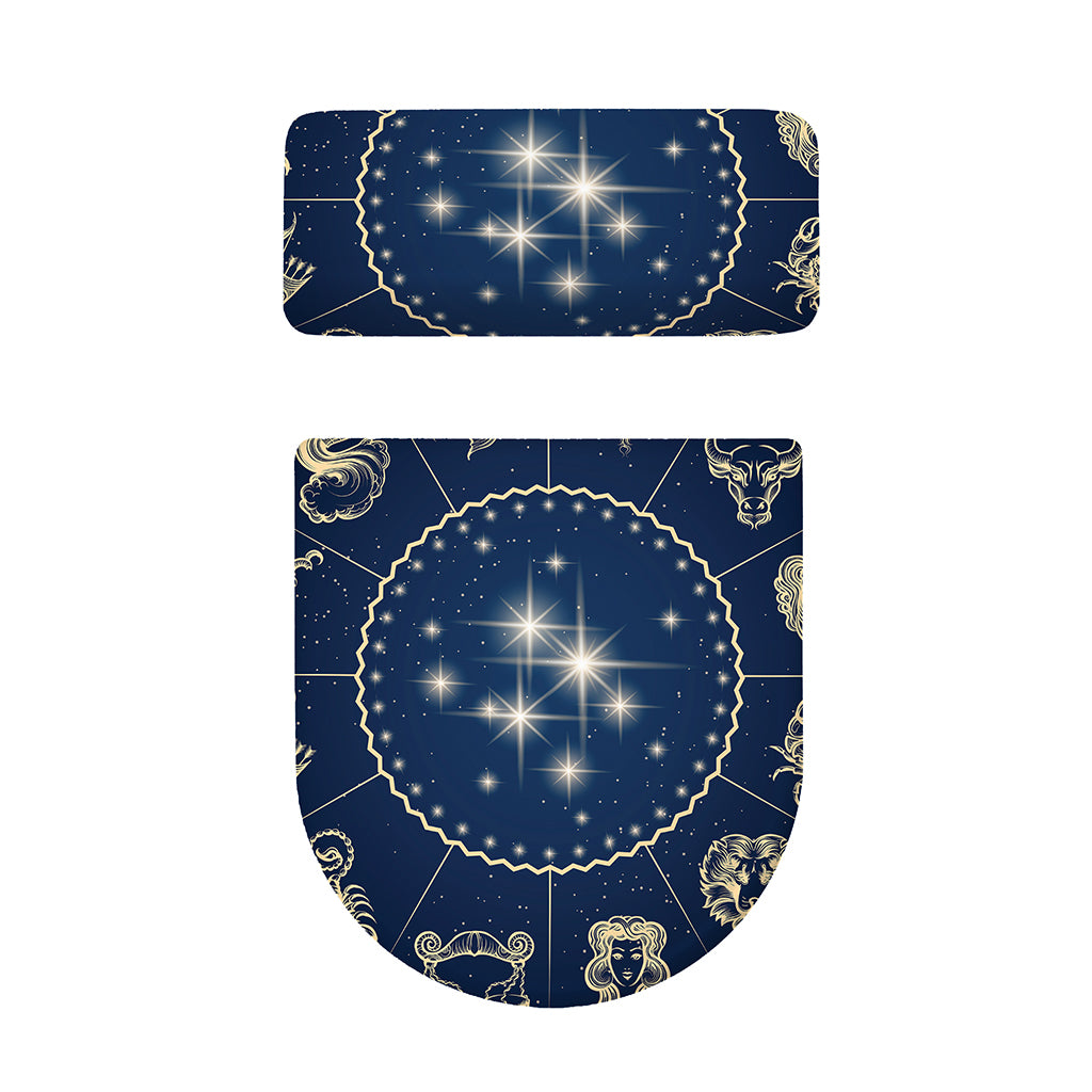 Zodiac Astrology Symbols Print Toilet Lid And Tank Cover Set