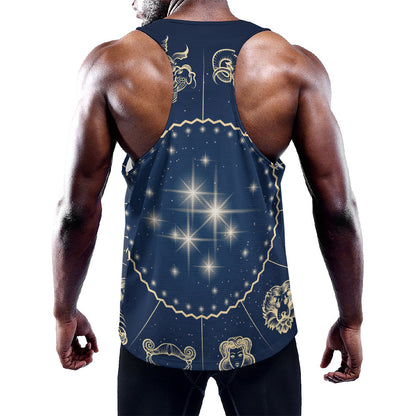 Zodiac Astrology Symbols Print Training Tank Top