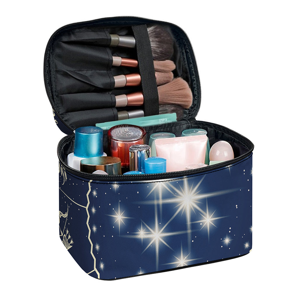 Zodiac Astrology Symbols Print Travel Makeup Bag