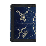 Zodiac Astrology Symbols Print Trifold Wallet