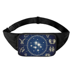Zodiac Astrology Symbols Print Waist Bag