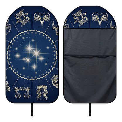 Zodiac Astrology Symbols Print Waterproof Car Seat Cover