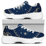 Zodiac Astrology Symbols Print White Chunky Shoes