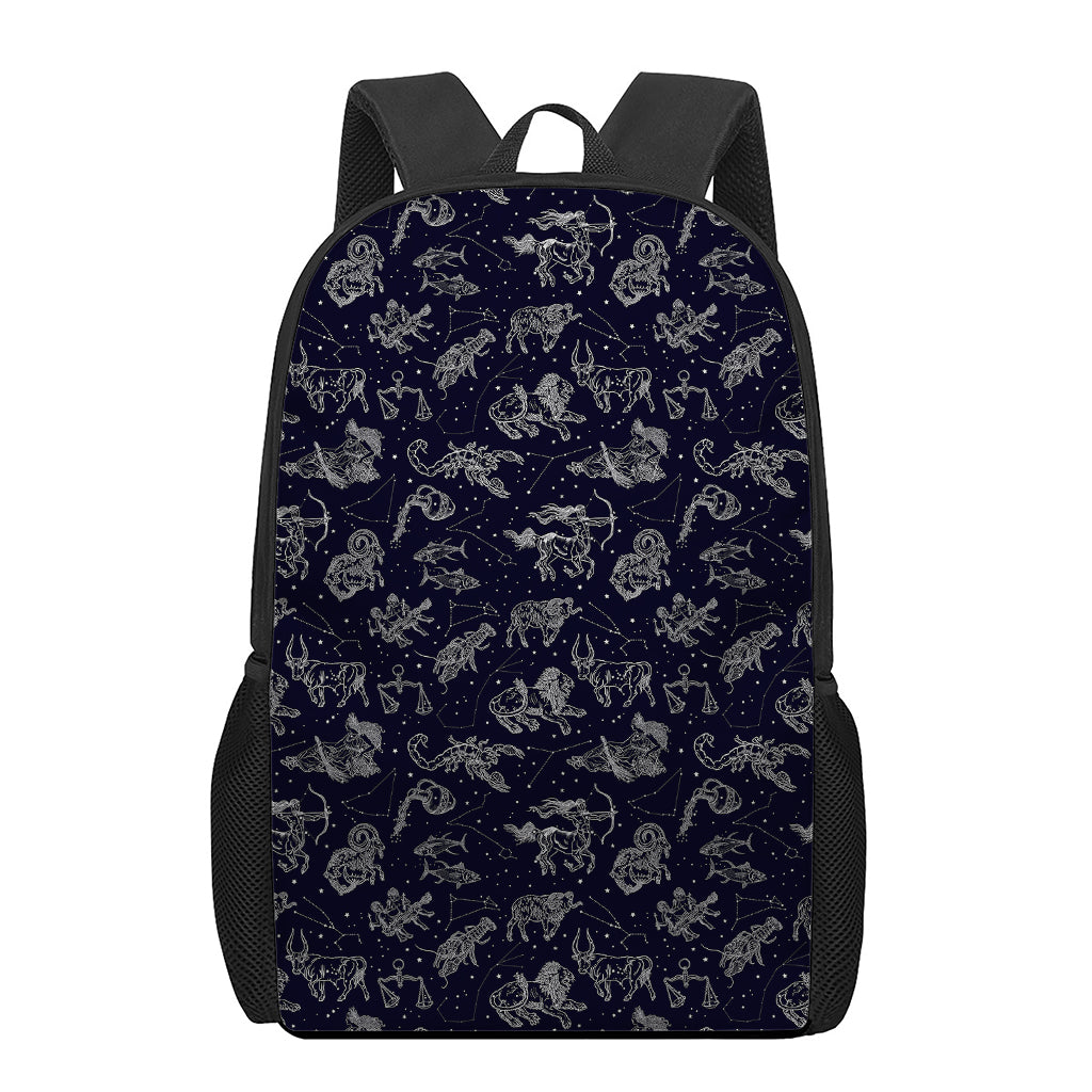 Zodiac Constellation Pattern Print 17 Inch Backpack