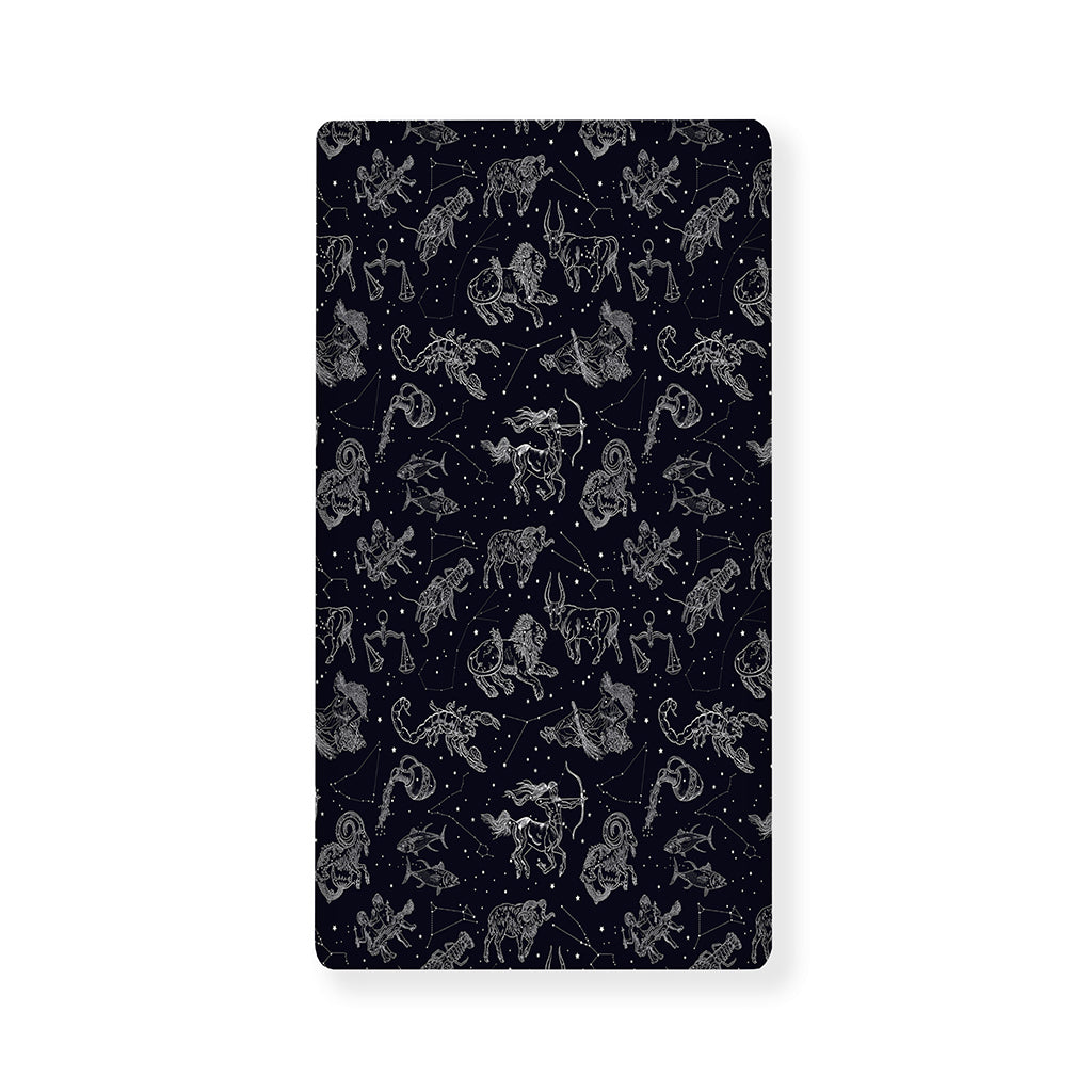 Zodiac Constellation Pattern Print Baby Crib Sheet