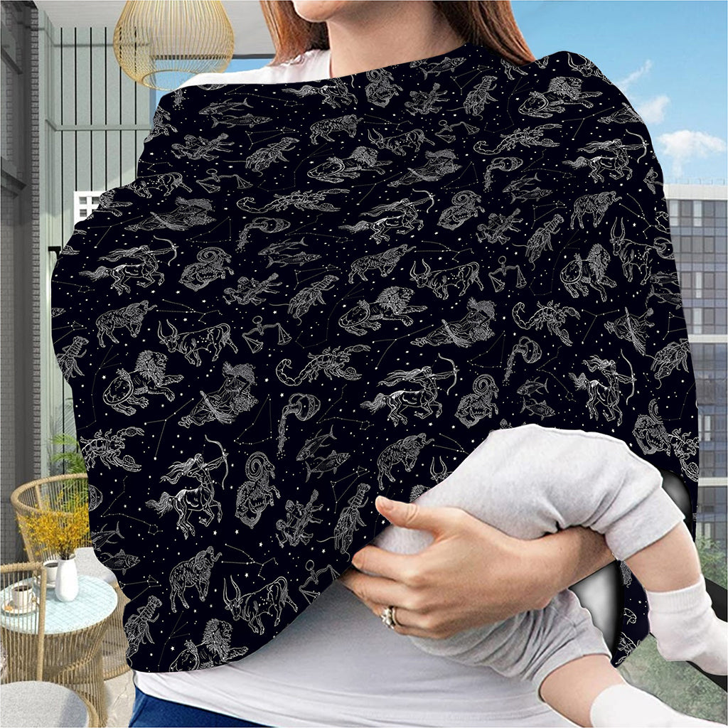 Zodiac Constellation Pattern Print Baby Seat Cover