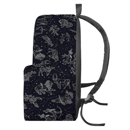 Zodiac Constellation Pattern Print Backpack