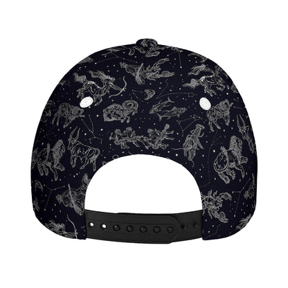 Zodiac Constellation Pattern Print Baseball Cap
