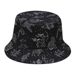 Zodiac Constellation Pattern Print Bucket Hat