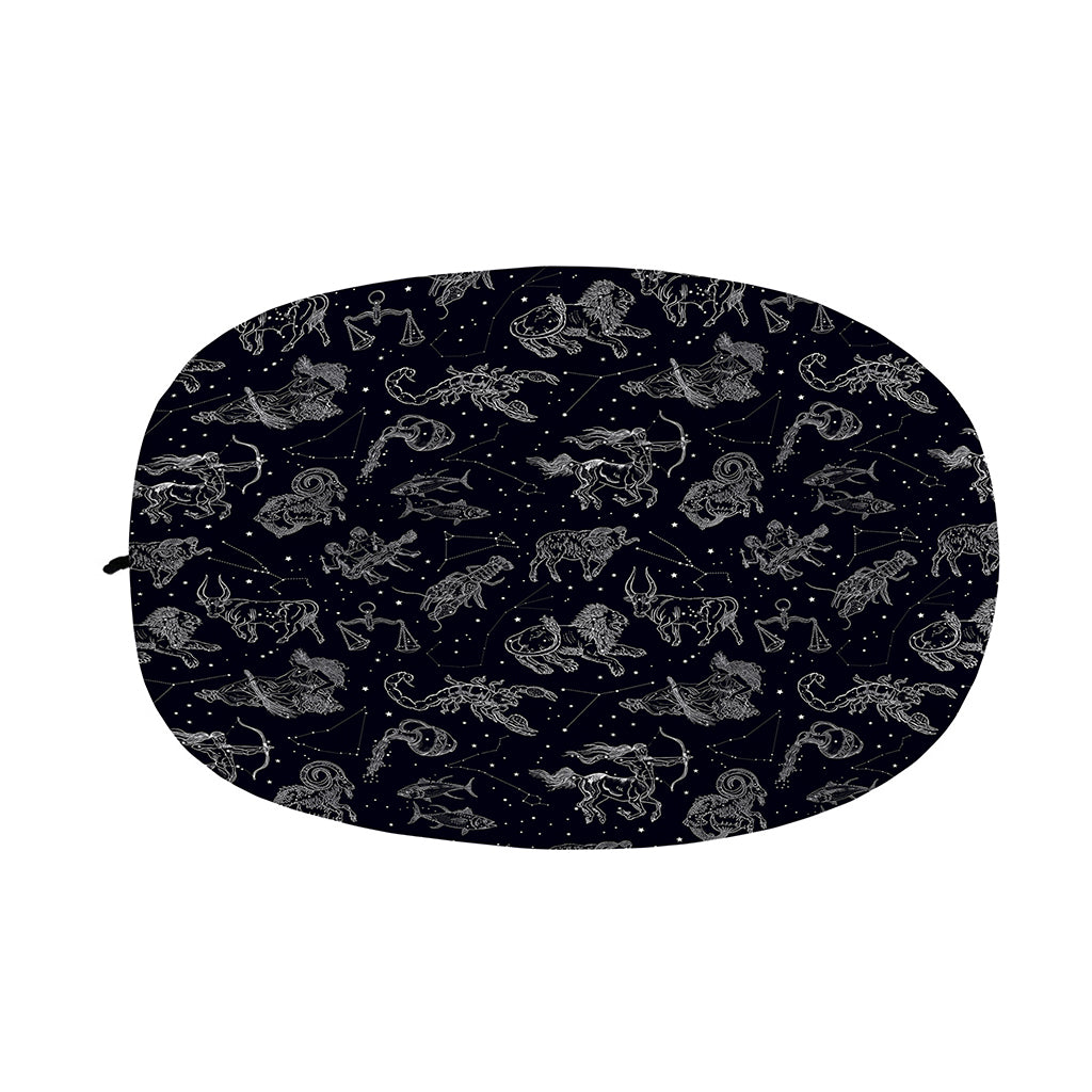 Zodiac Constellation Pattern Print Car Side Mirror Covers