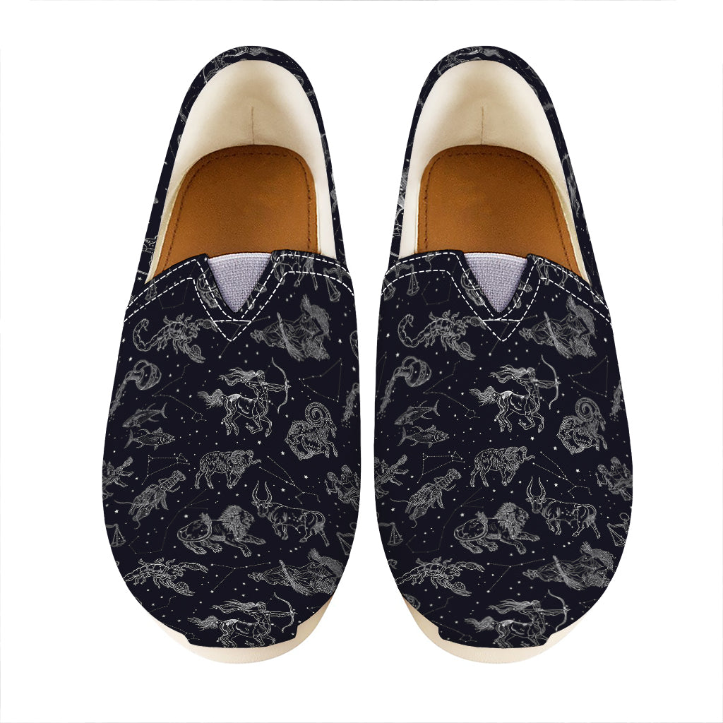 Zodiac Constellation Pattern Print Casual Shoes