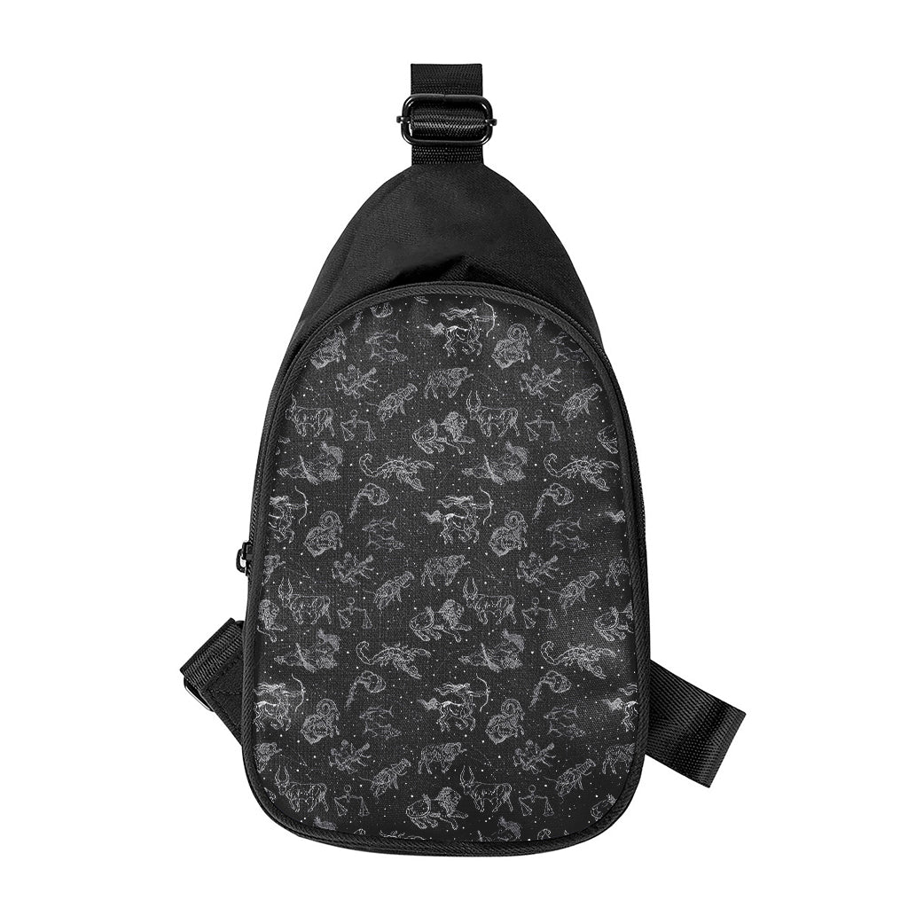 Zodiac Constellation Pattern Print Chest Bag