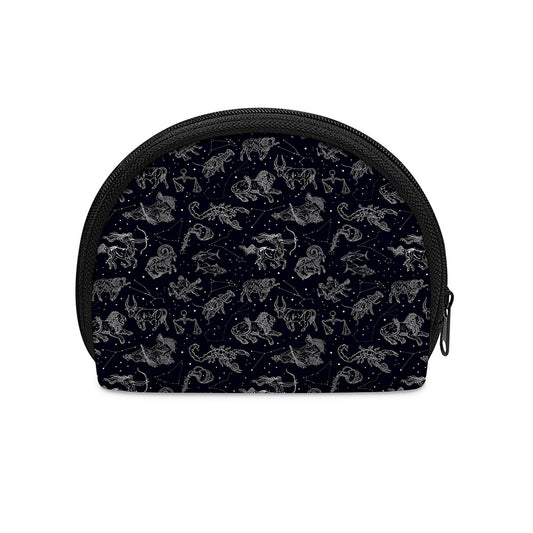 Zodiac Constellation Pattern Print Coin Purse