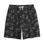 Zodiac Constellation Pattern Print Cotton Shorts