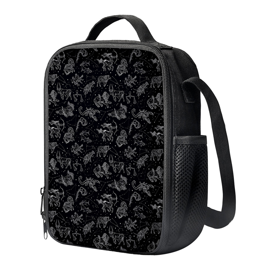 Zodiac Constellation Pattern Print Crossbody Lunch Bag