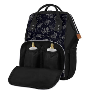 Zodiac Constellation Pattern Print Diaper Bag