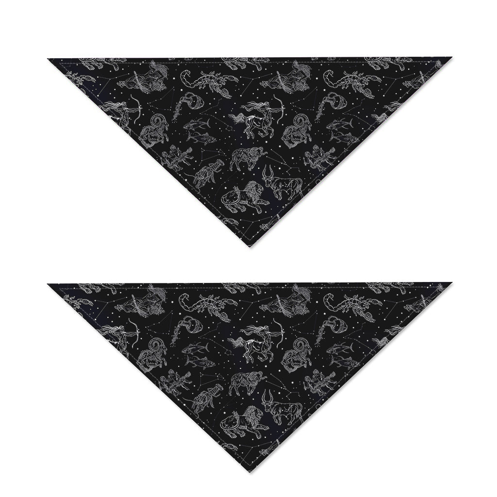 Zodiac Constellation Pattern Print Dog Bandana