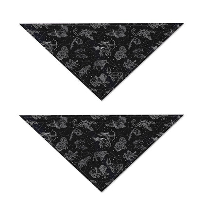 Zodiac Constellation Pattern Print Dog Bandana