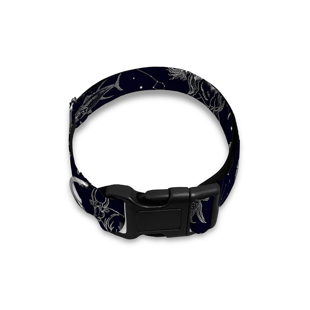 Zodiac Constellation Pattern Print Dog Collar