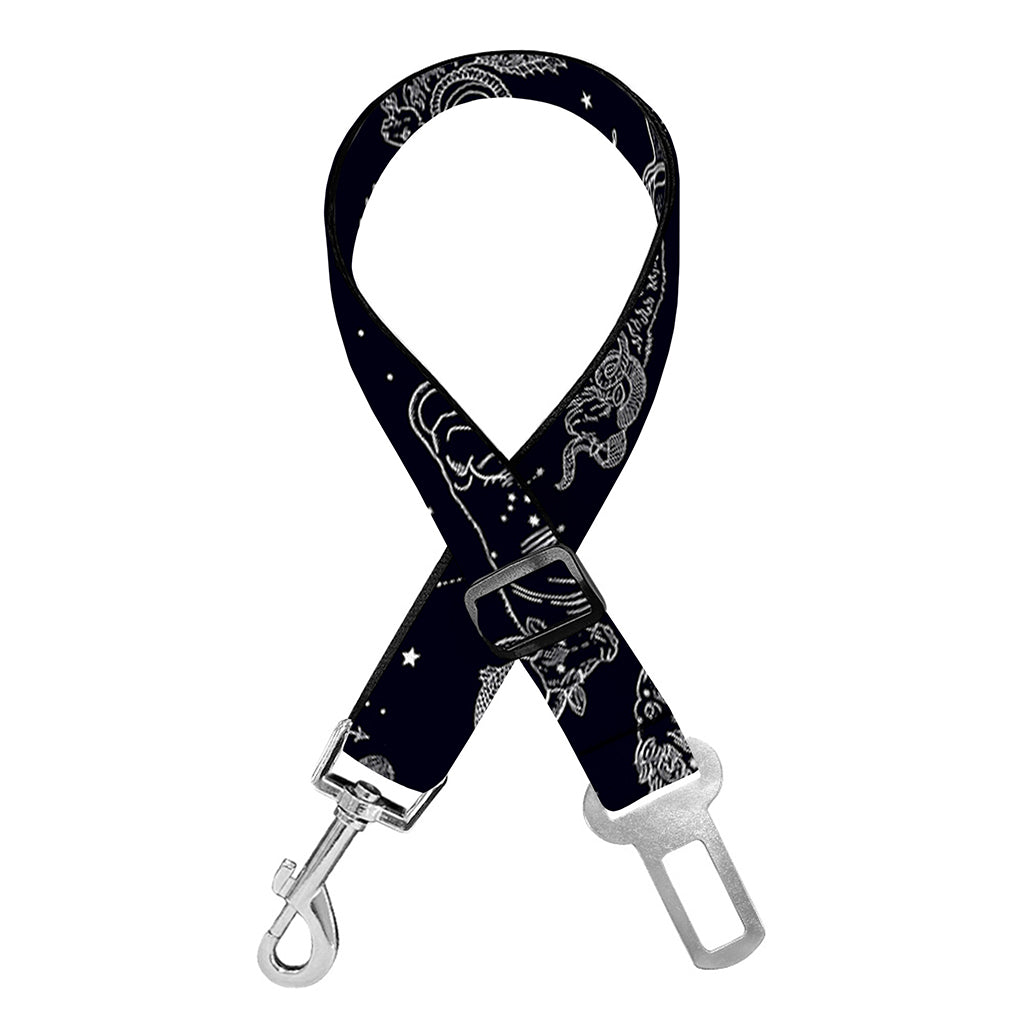 Zodiac Constellation Pattern Print Dog Seat Belt