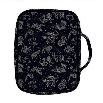 Zodiac Constellation Pattern Print Front Pocket Bible Bag