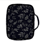 Zodiac Constellation Pattern Print Front Pocket Bible Bag