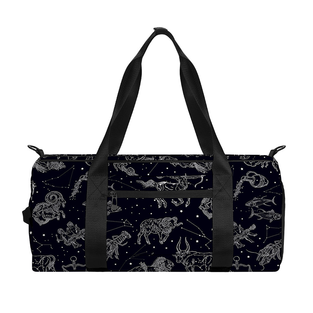 Zodiac Constellation Pattern Print Gym Bag