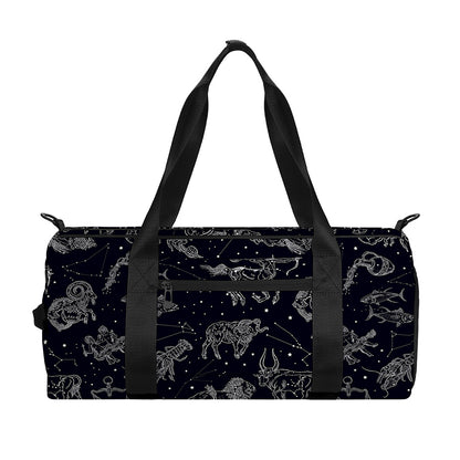Zodiac Constellation Pattern Print Gym Bag