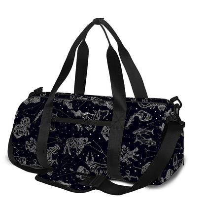 Zodiac Constellation Pattern Print Gym Bag