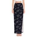 Zodiac Constellation Pattern Print High Slit Maxi Skirt