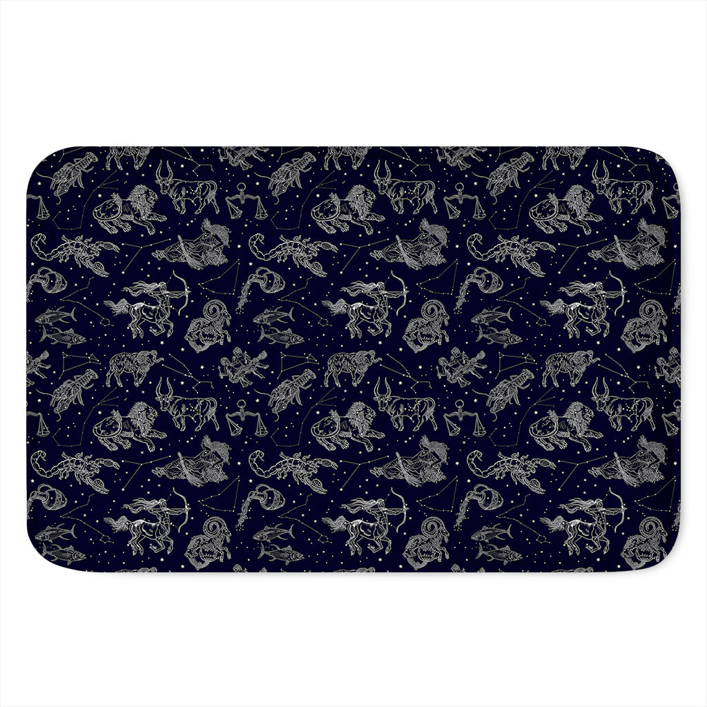 Zodiac Constellation Pattern Print Indoor Door Mat