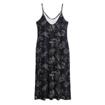 Zodiac Constellation Pattern Print Jersey Midi Cami Dress