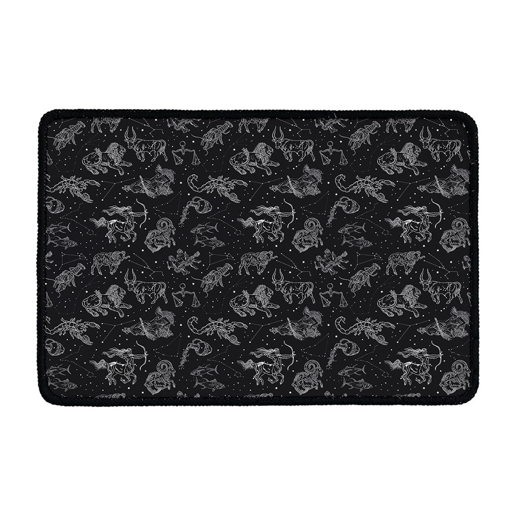 Zodiac Constellation Pattern Print Kitchen Mat