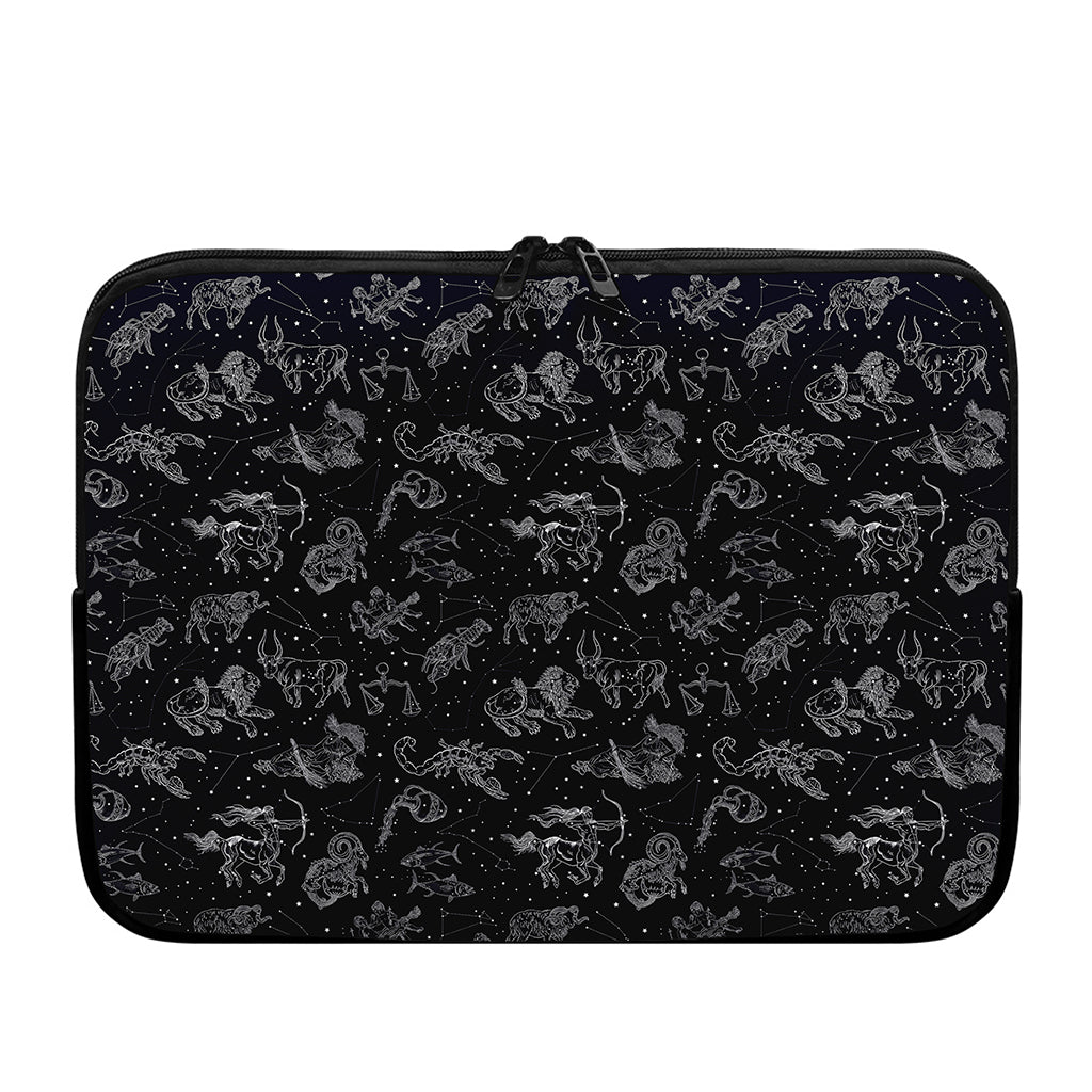 Zodiac Constellation Pattern Print Laptop Sleeve