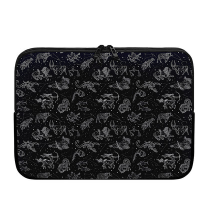 Zodiac Constellation Pattern Print Laptop Sleeve