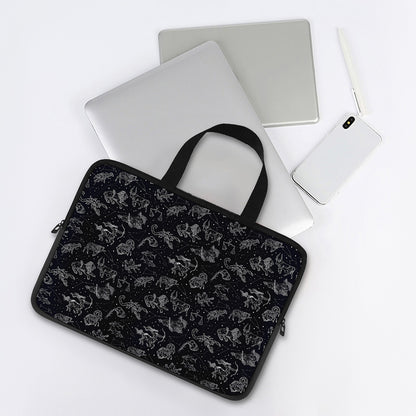 Zodiac Constellation Pattern Print Laptop Sleeve With Handle