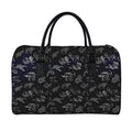 Zodiac Constellation Pattern Print Leather Duffel Bag