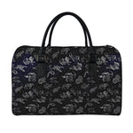 Zodiac Constellation Pattern Print Leather Duffle Bag