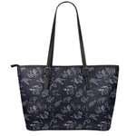 Zodiac Constellation Pattern Print Leather Tote Bag